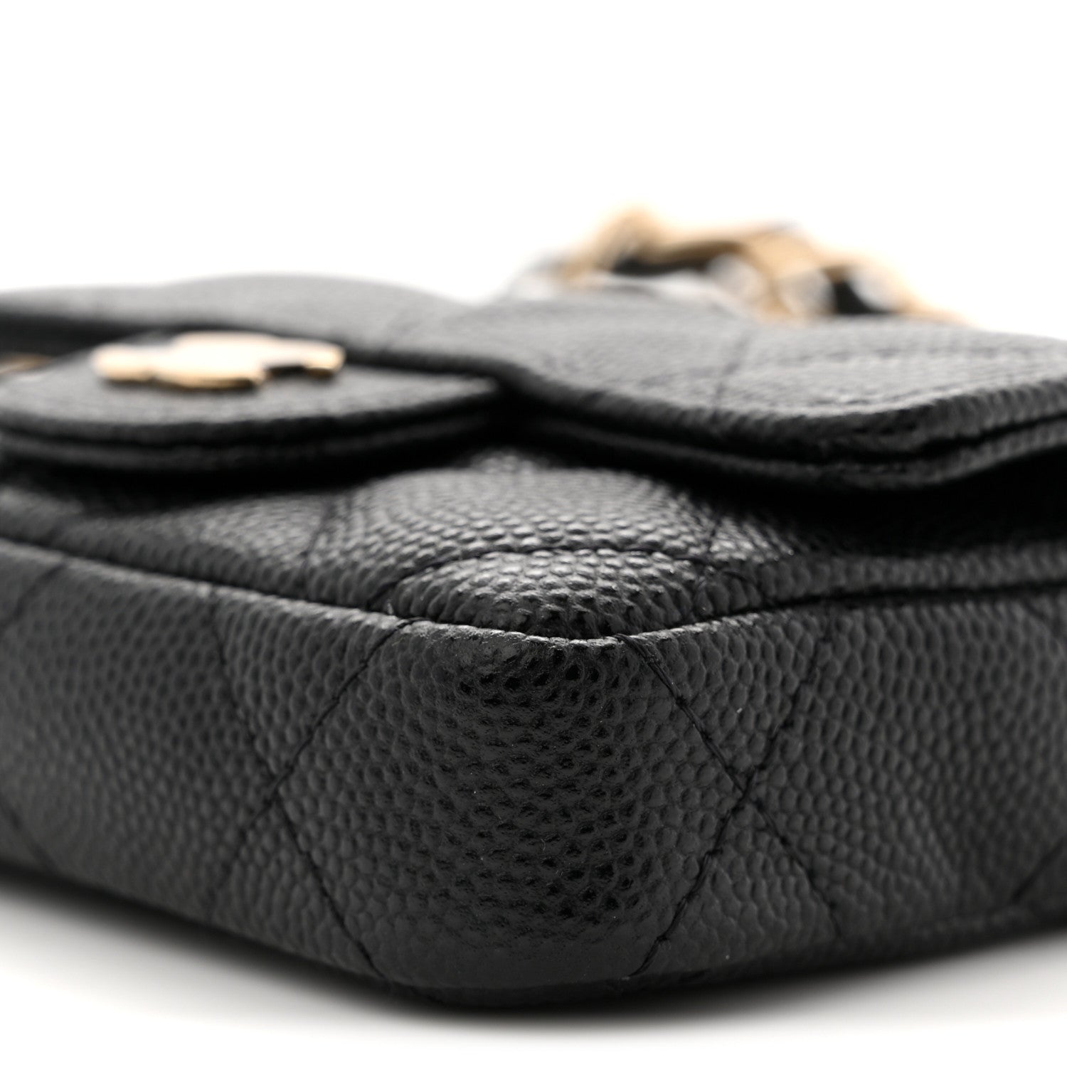 Chanel Caviar Quilted Mini Chain Belt Bag Black 10 of 11