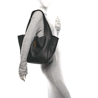 Saint Laurent Grained Deerskin Bea Tote Black 2 of 10