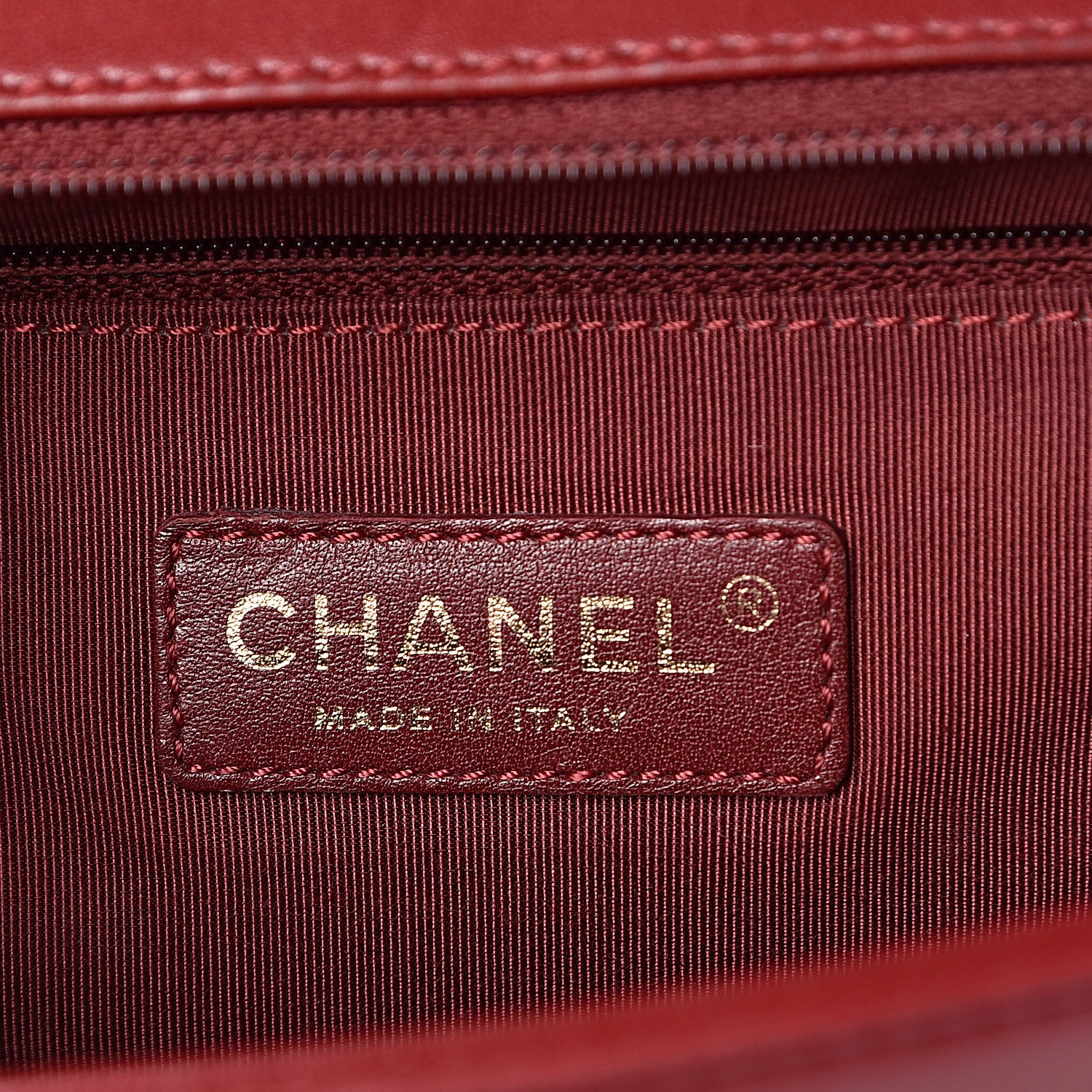 Chanel Lambskin Quilted New Medium Boy Flap Dark Red 6 of 12
