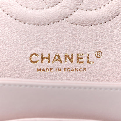 Chanel Lambskin Quilted Medium Double Flap Light Pink 6 of 9