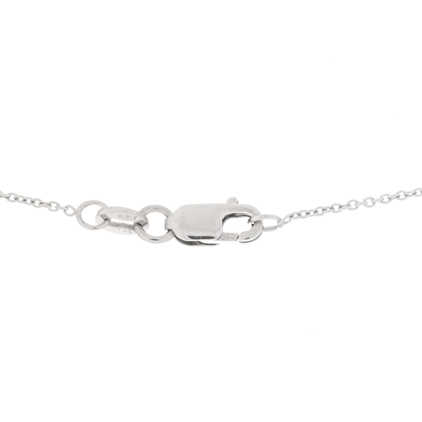 18K White Gold Diamond Tiny Treasures Gecko Pendant Necklace