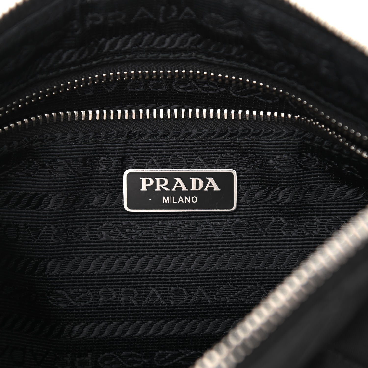 Prada Nylon Tessuto Impuntu Quilted Crossbody Bag Black 6 of 10