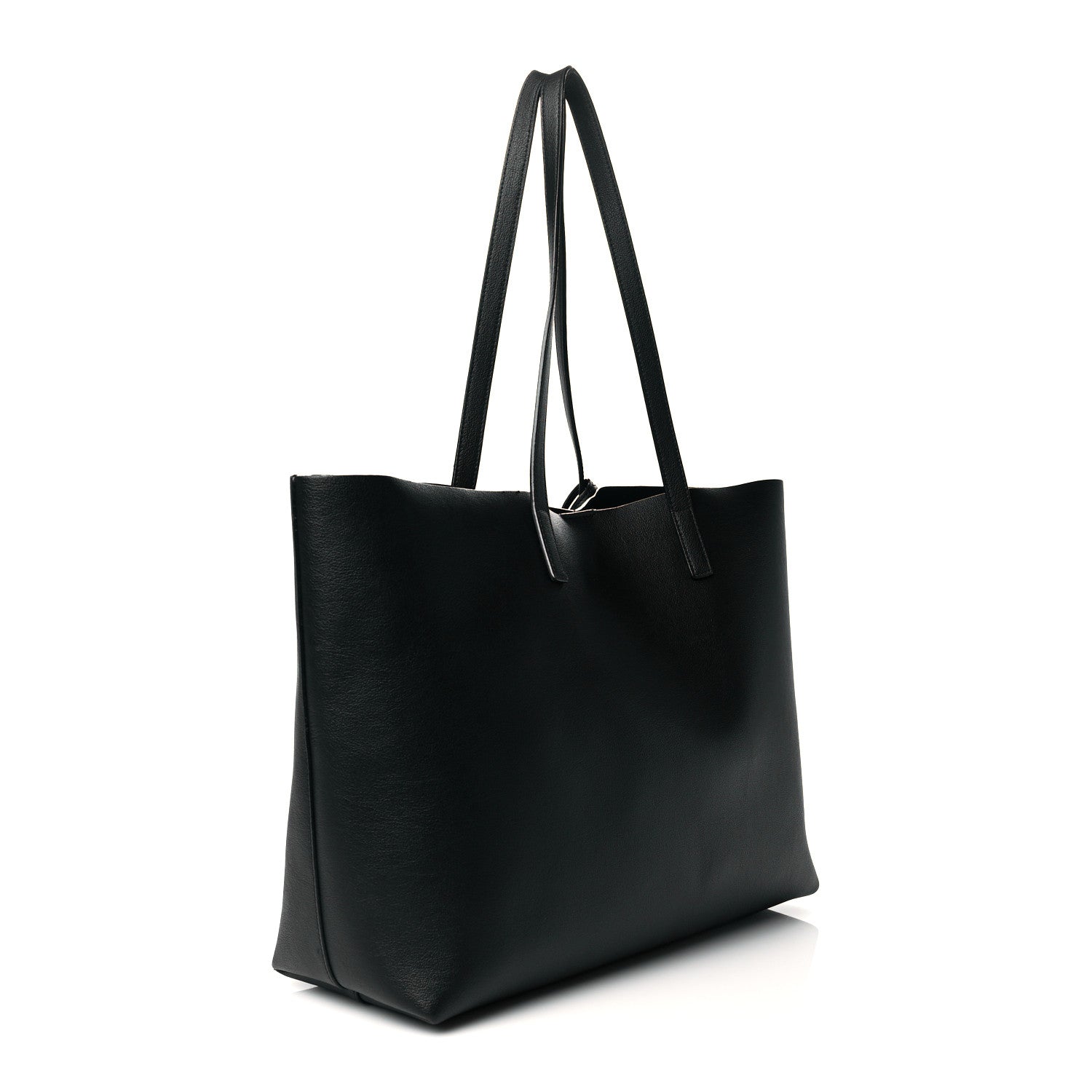Saint Laurent Calfskin Large Shopping Tote Black 4 of 12