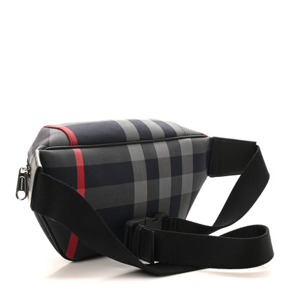Burberry House Check Sonny Bum Bag Navy Grey 3 of 9
