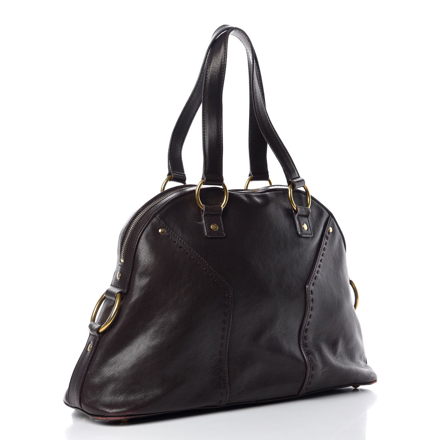 Calfskin Medium Muse Dark Brown