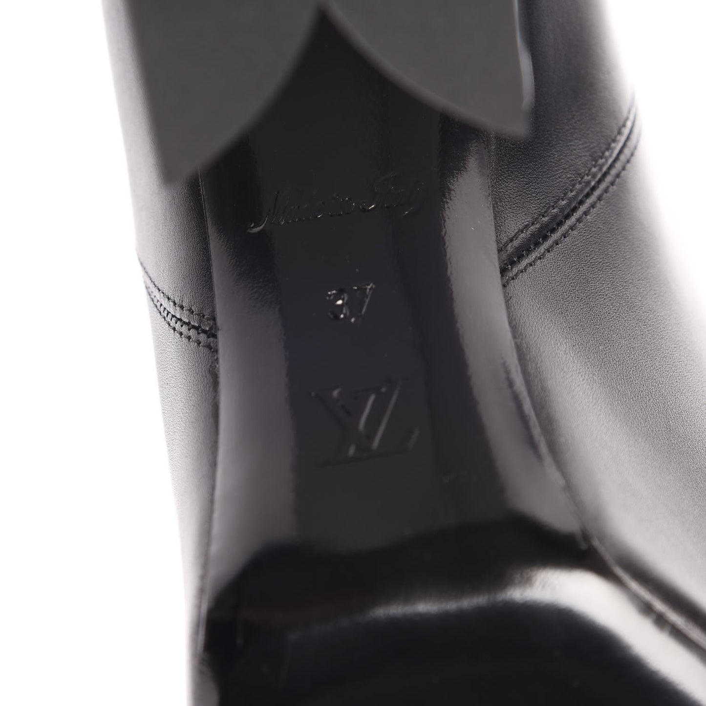 Calfskin Matchmake Boots 37 Black