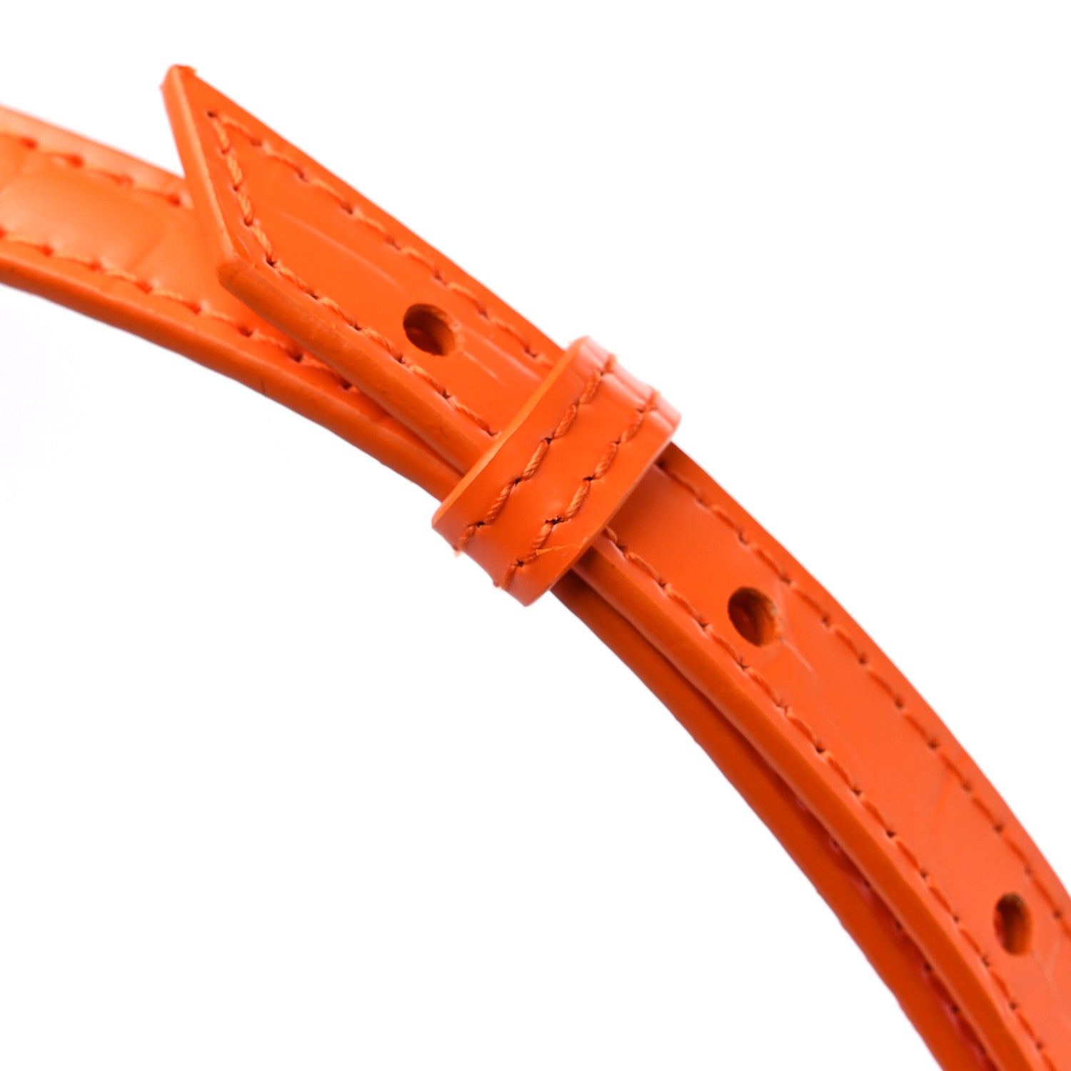 Balenciaga Semi Shiny Calfskin Crocodile Embossed Neo Classic Silver Hardware Mini City Orange 12 of 13