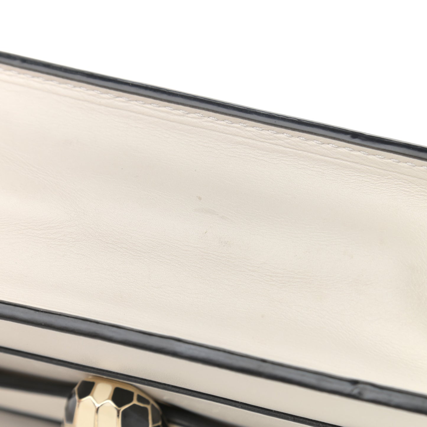 Calfskin Serpenti Forever Crossbody Bag White