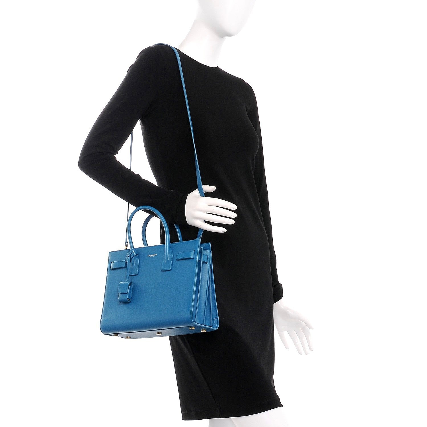 Saint Laurent Calfskin Baby Sac De Jour Indigo 2 of 13