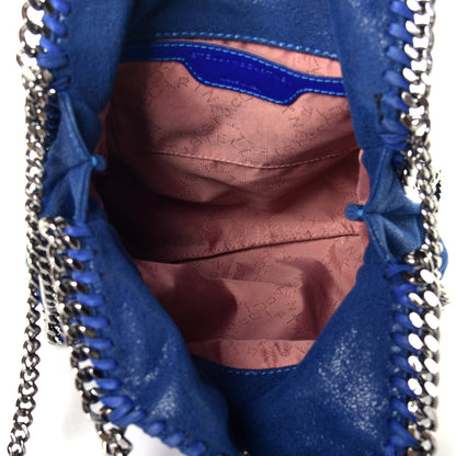 Stella McCartney Shaggy Deer Mini Falabella Fold Over Tote Blue 6 of 9