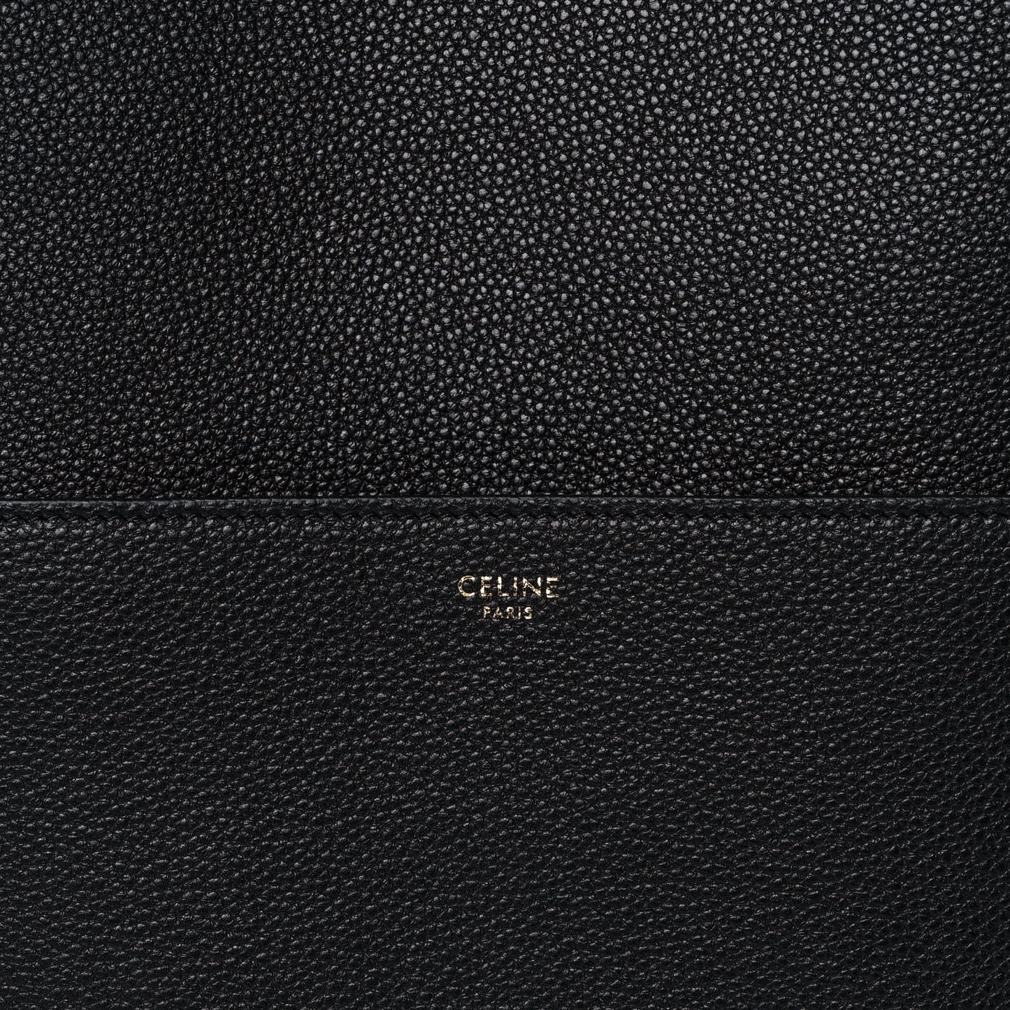 Soft Grained Calfskin Sangle Bucket Bag Black
