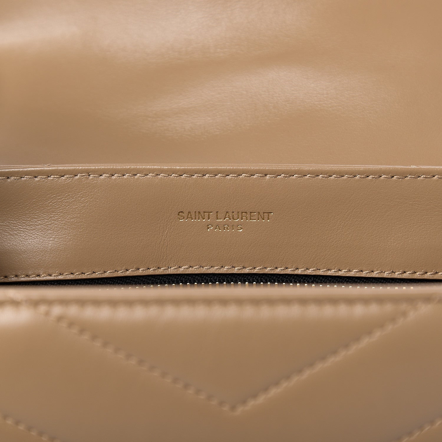 Saint Laurent Calfskin Y Quilted Monogram Toy Loulou Satchel Cork 5 of 10