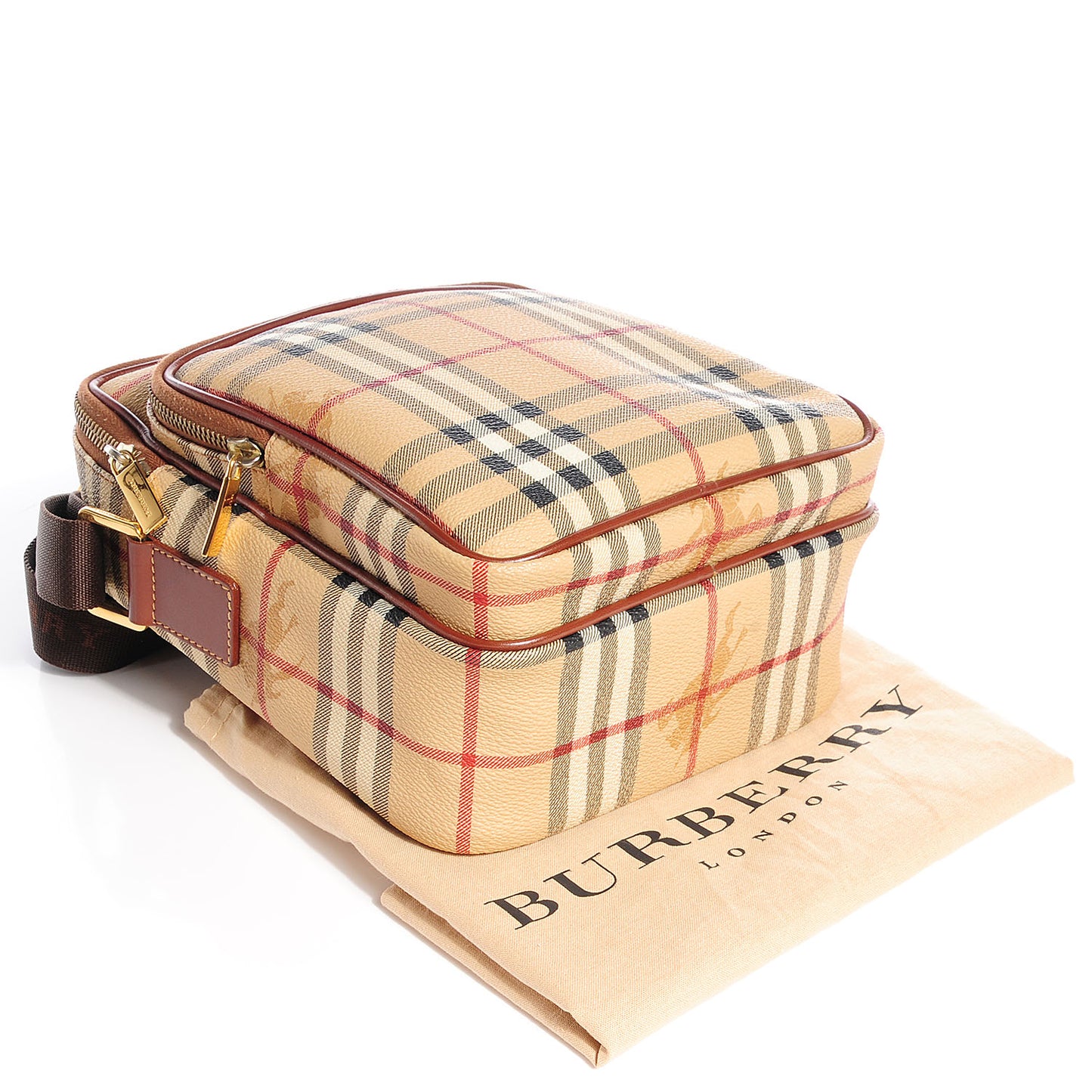 Haymarket Check Small Messenger Brown