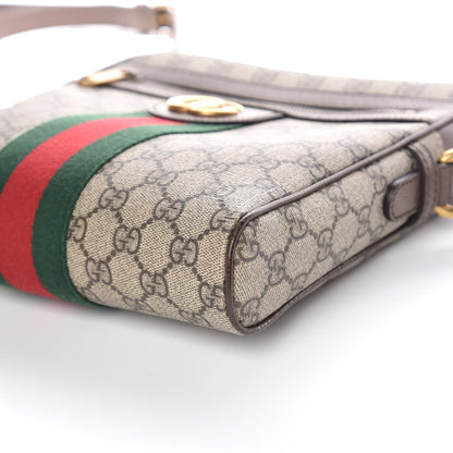 Gucci GG Supreme Monogram Web Small Ophidia Messenger Bag Brown 10 of 11