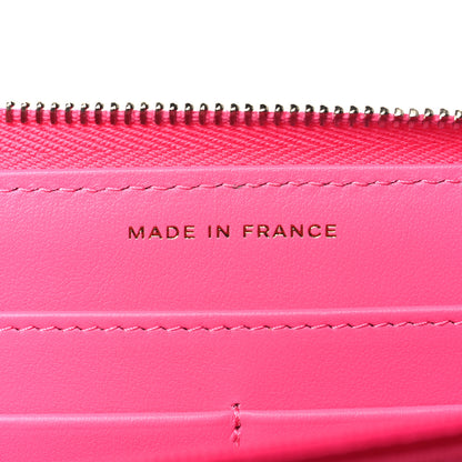 Chanel Caviar Quilted Large Gusset Zip Around Wallet Rose 7 of 10