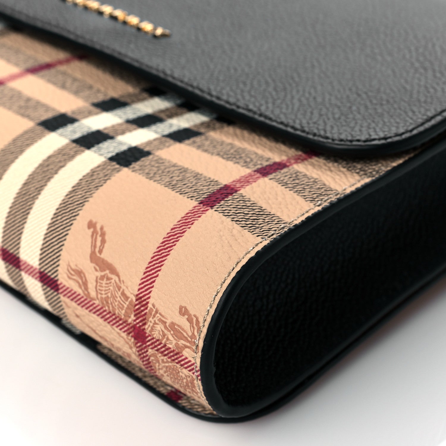 Burberry Haymarket Check Small Loxley Crossbody Black 10 of 10