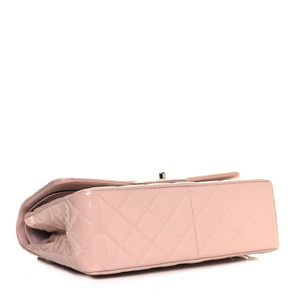 Chanel Patent Quilted Jumbo Double Flap Light Pink 3 of 11