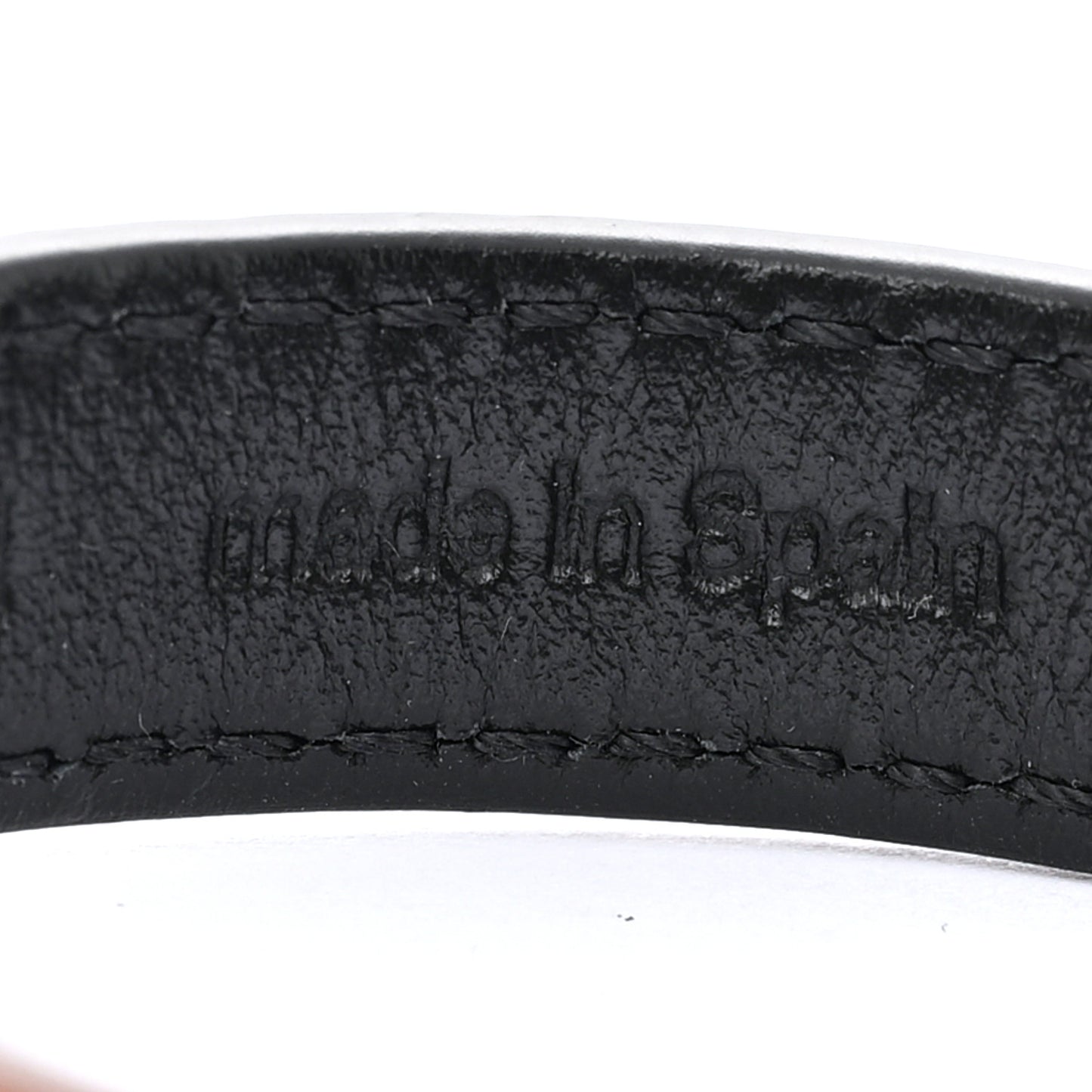 Calfskin LV Iconic Bracelet 17 Tan
