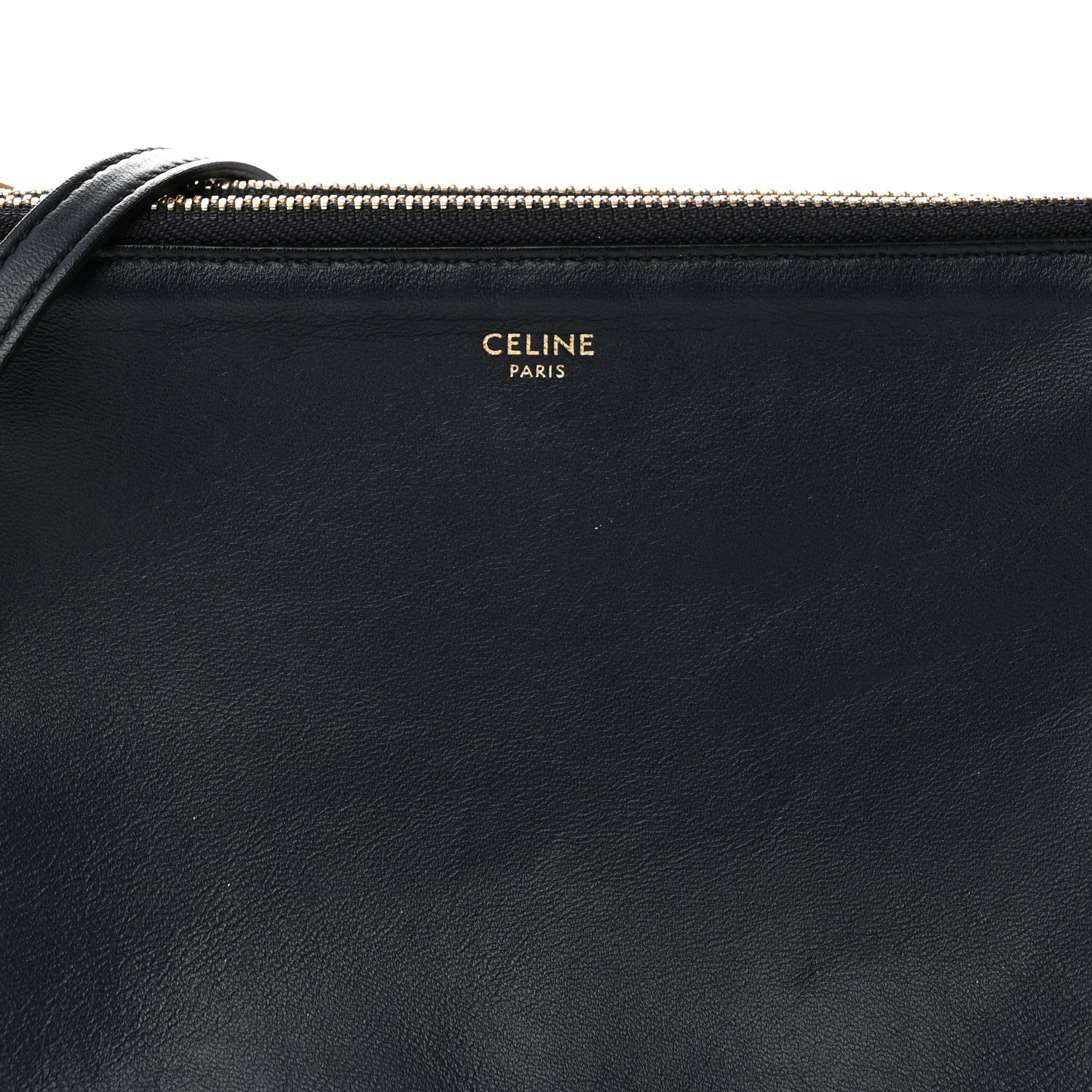 Celine Lambskin Small Trio Crossbody Bag Black 8 of 10