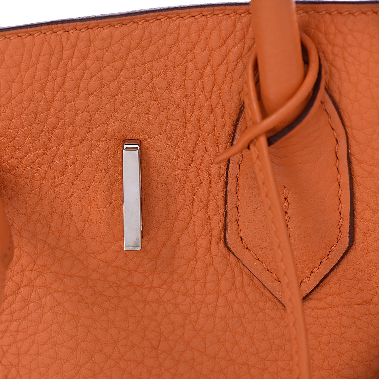 Taurillon Clemence Birkin 30 Orange