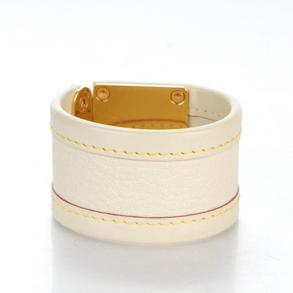 Louis Vuitton Chèvre Suhali S Lock Bracelet Small White 3 of 5