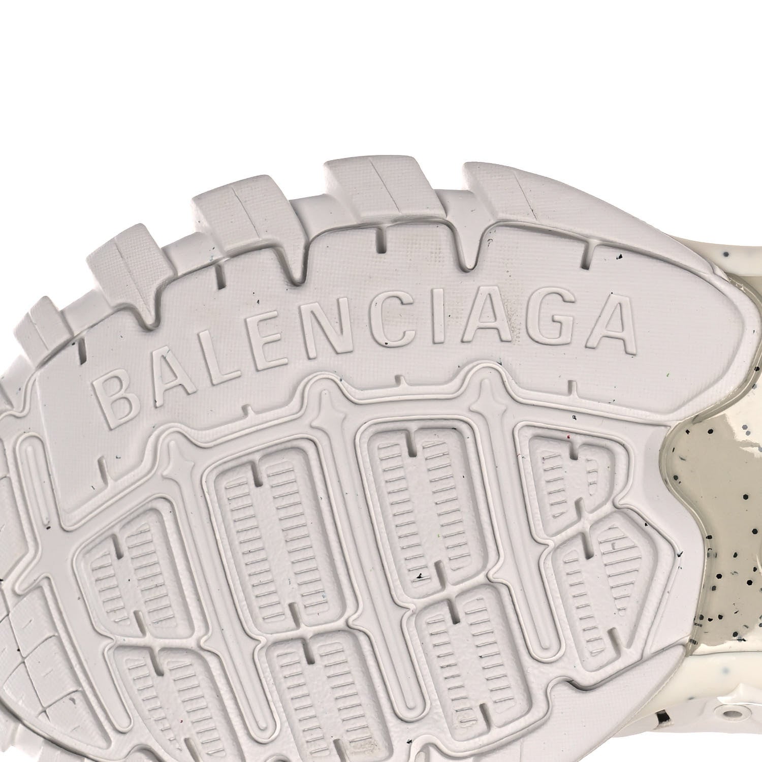 Balenciaga Rubber Mesh Fabric Monocolor Recycled Sole Womens Track Sneakers 38 White 8 of 12