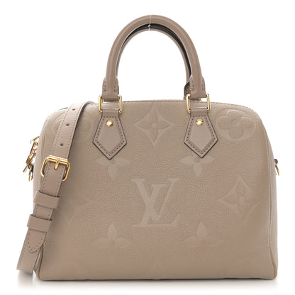 Louis Vuitton Empreinte Monogram Giant Speedy Bandouliere 25 Tourterelle 1 of 9