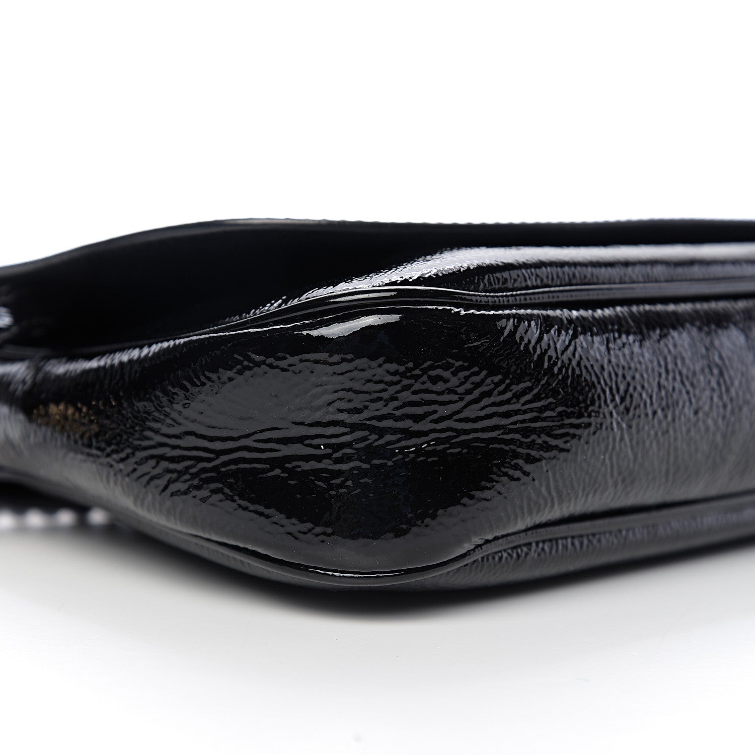 Gucci Patent Medium Soho Flap Crossbody Black 7 of 9