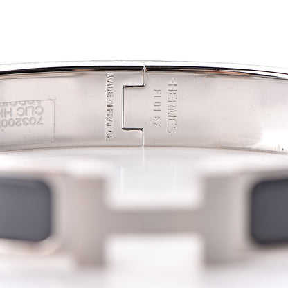 Hermes Matte Enamel Narrow Clic Clac HH Bracelet GM Ardoise 4 of 4