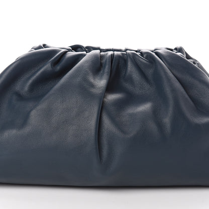 Bottega Veneta Smooth Butter Calf The Pouch Oversized Clutch Deep Blue 6 of 8