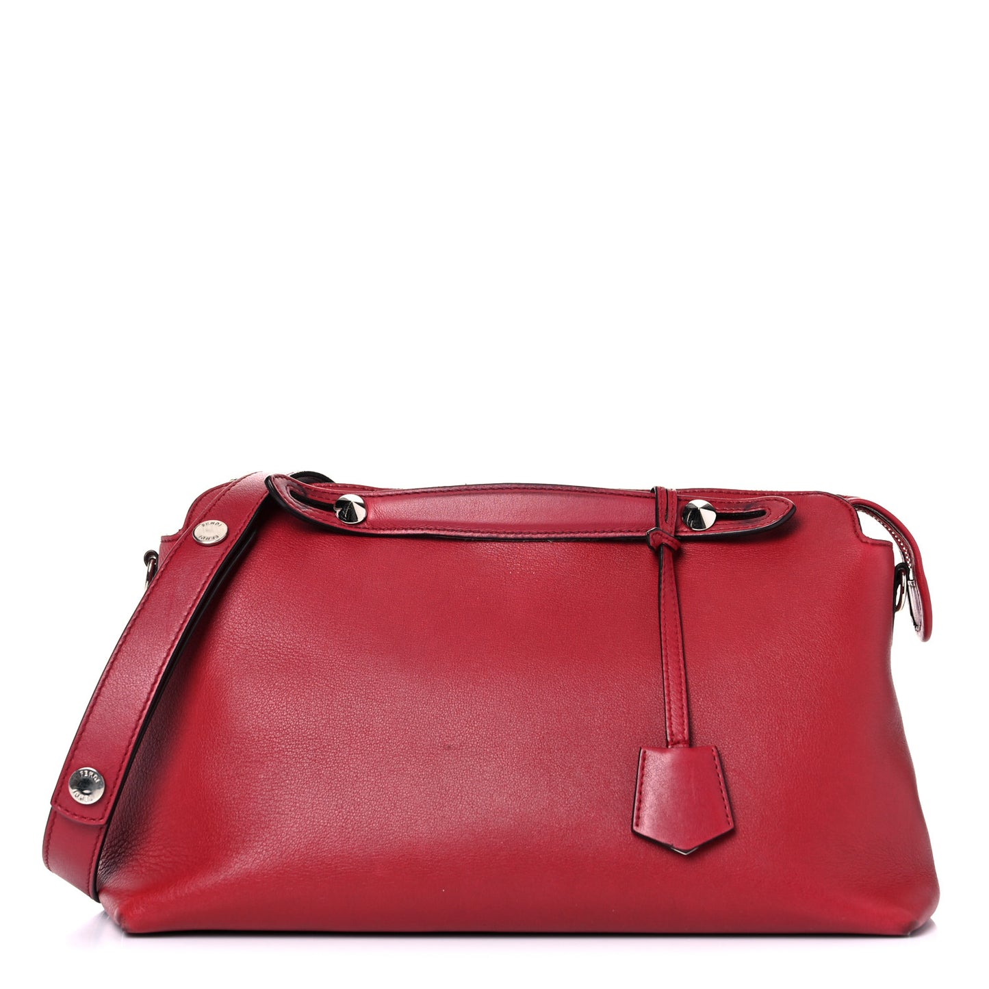 Vitello Dolce Marmol Large By The Way Boston Bag Ciliegia