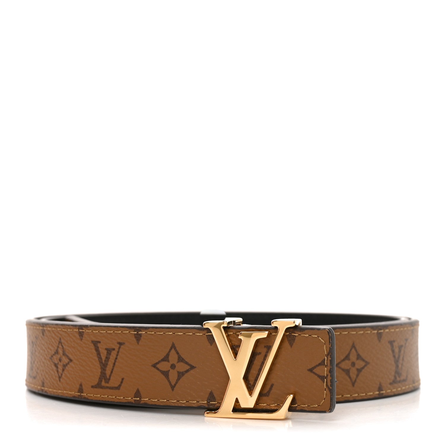 Louis Vuitton Reverse Monogram 35mm LV Initiales Reversible Belt 90 36 Black 1 of 6