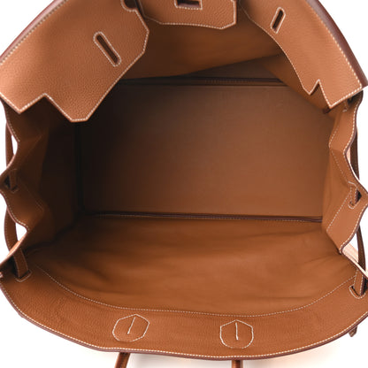 Hermes Togo Horseshoe HAC Travel Birkin 50 Gold 5 of 13