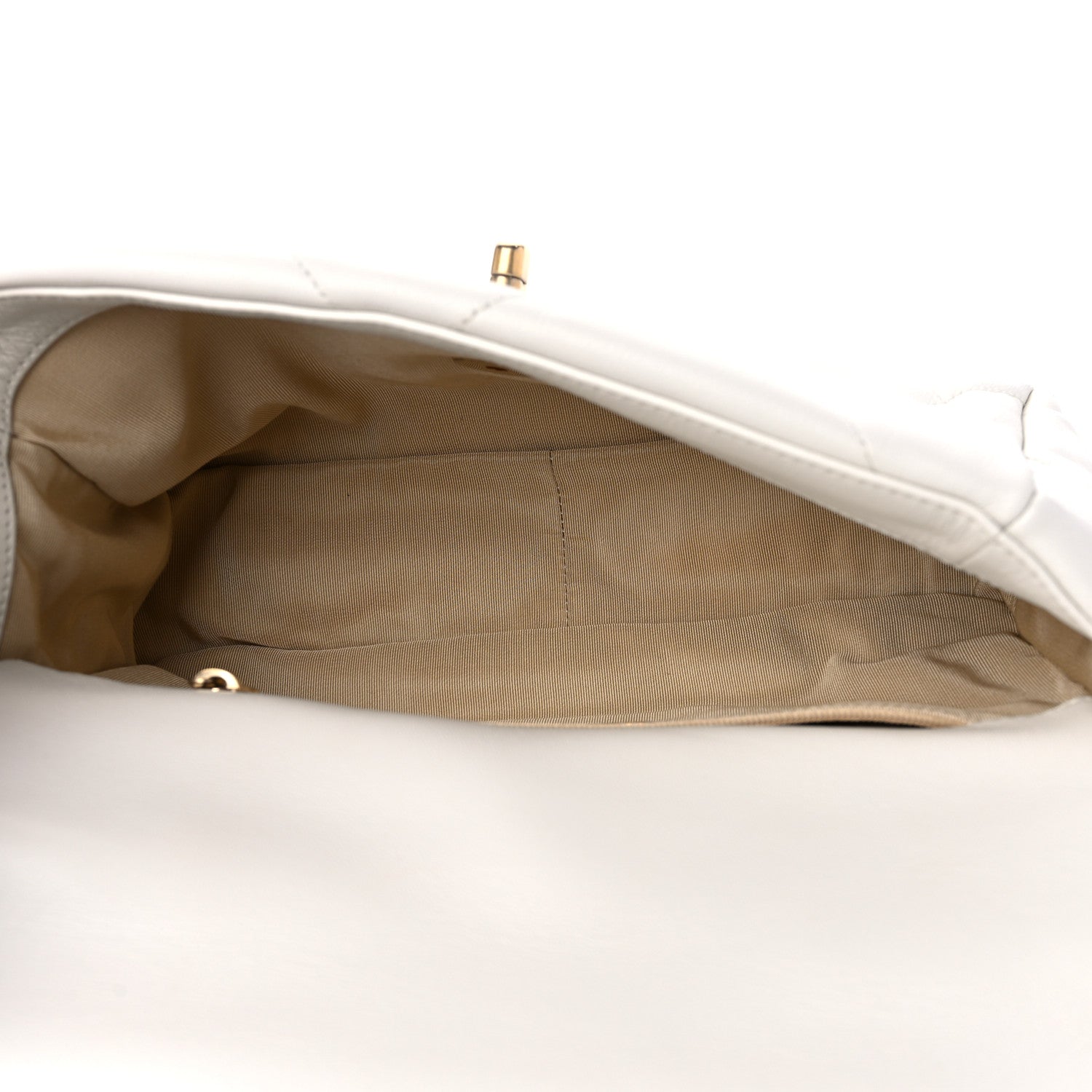 Chanel Lambskin Quilted Medium Chanel 19 Flap White 5 of 10