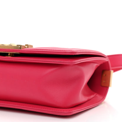 Chanel Lambskin Tweed Small Boy Flap Fuchsia 10 of 10