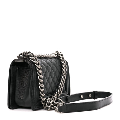 Chanel Caviar Quilted Small Boy Flap Black 3 of 10