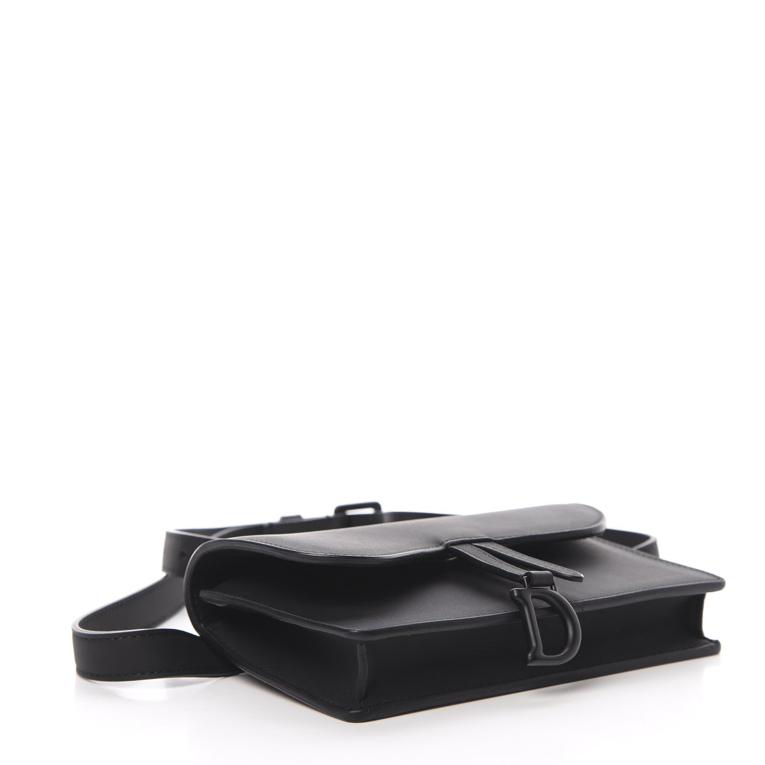 Christian Dior Ultra Matte Calfskin Saddle Belt Bag Black 4 of 13