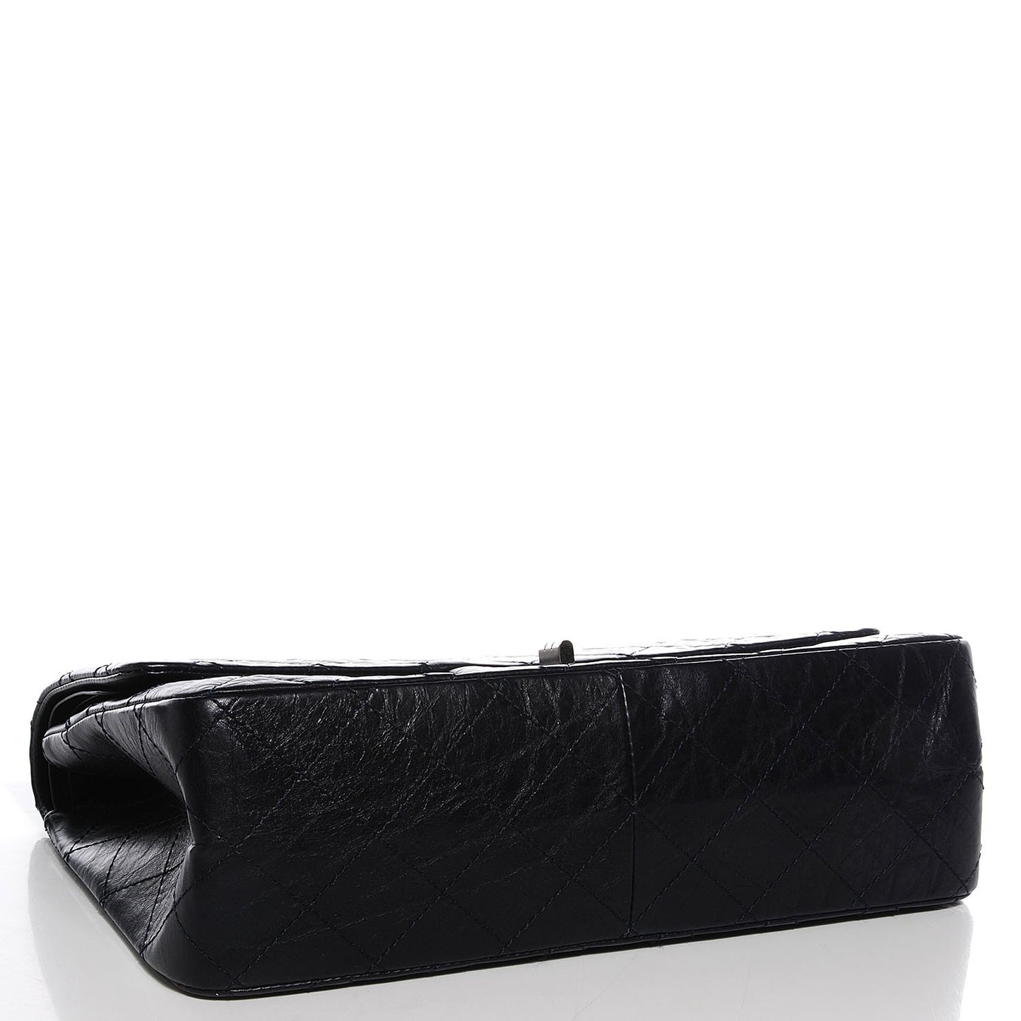 Aged Calfskin Quilted 2.55 Reissue 227 Flap Dark Navy