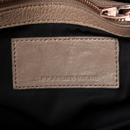 Alexander Wang Pebbled Lambskin Rockie Latte Rose Gold Hardware 6 of 8