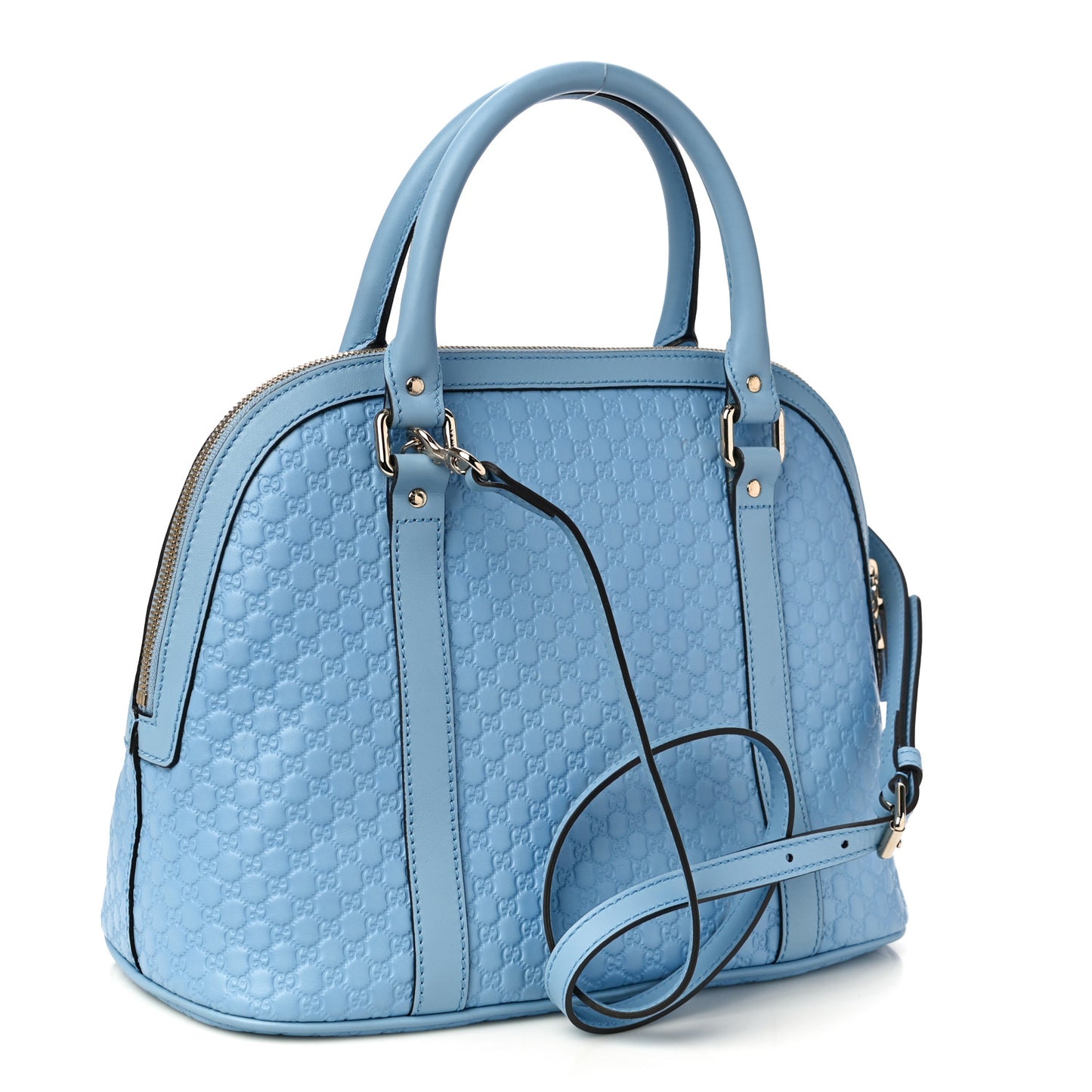 Microguccissima Medium Dome Bag Mineral Blue
