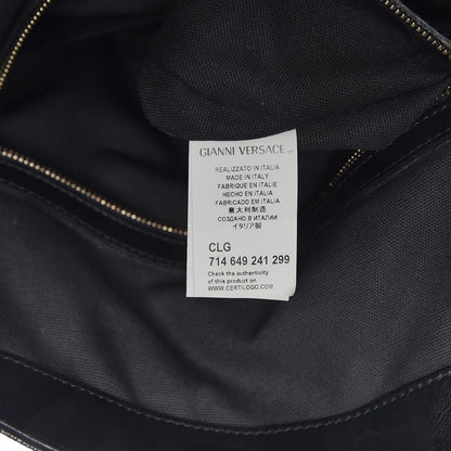 Versace PVC Barocco Printed Tote Black Gold 7 of 14