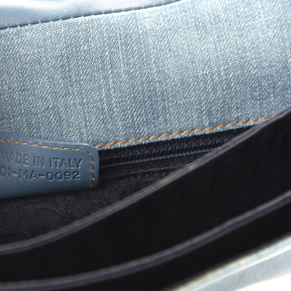 Christian Dior Denim Admit It Hobo Blue 9 of 10