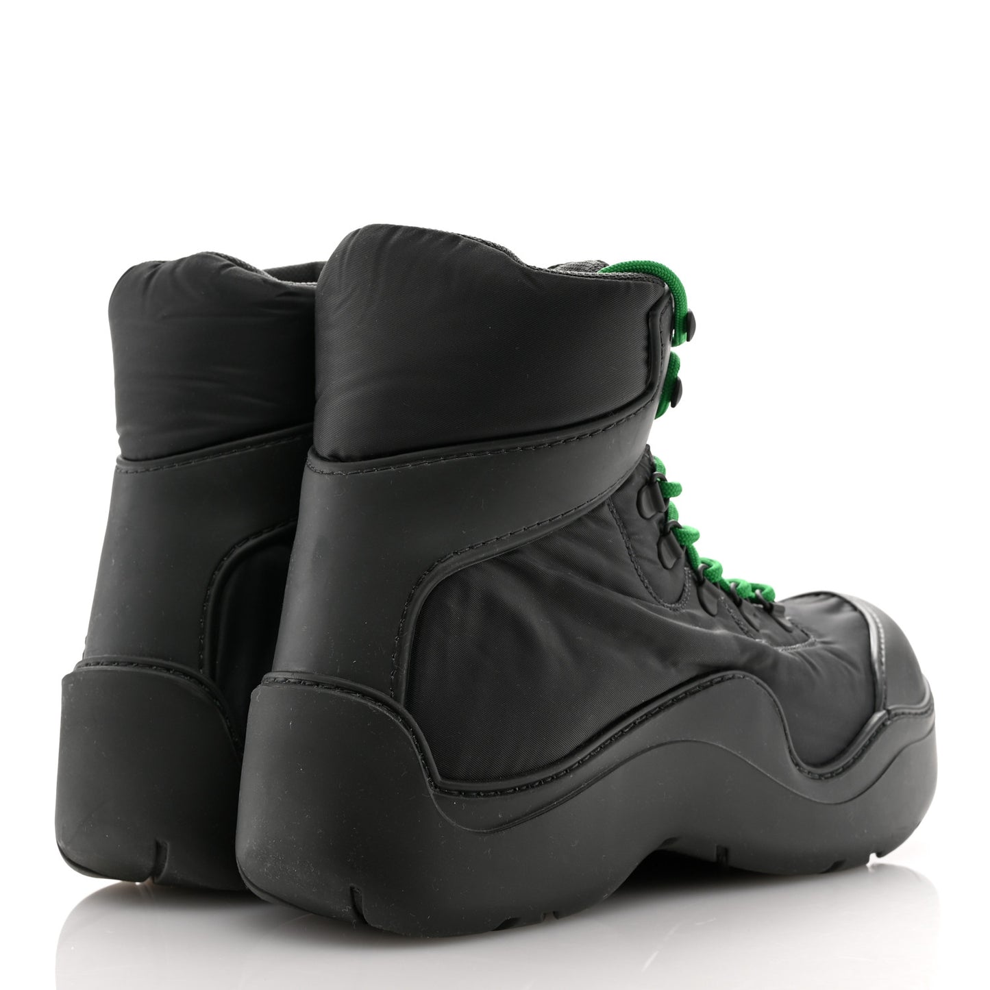 Technical Fabric Rubber Puddle Bomber Boots 43 Black Grass