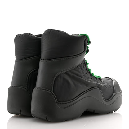 Bottega Veneta Technical Fabric Rubber Puddle Bomber Boots 43 Black Grass 5 of 11