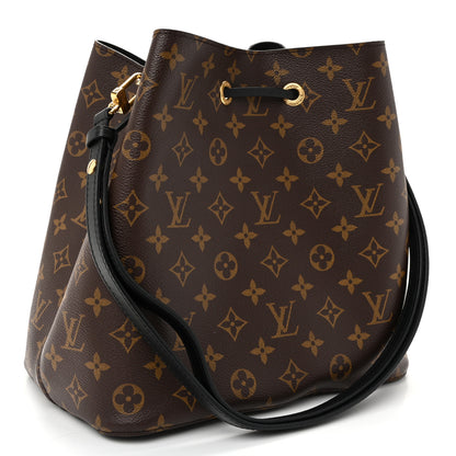 Louis Vuitton Monogram Neonoe MM Black 3 of 9