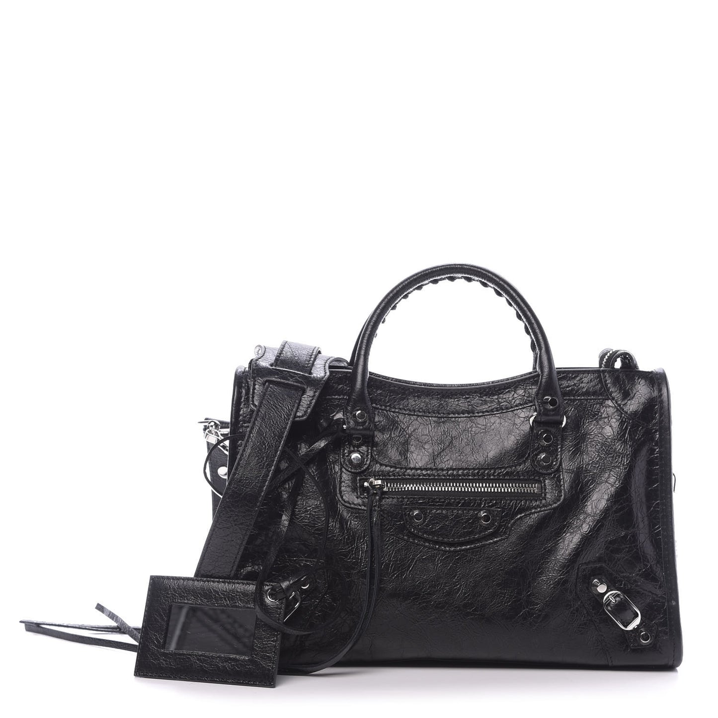 Agneau Classic Silver Hardware S City Black