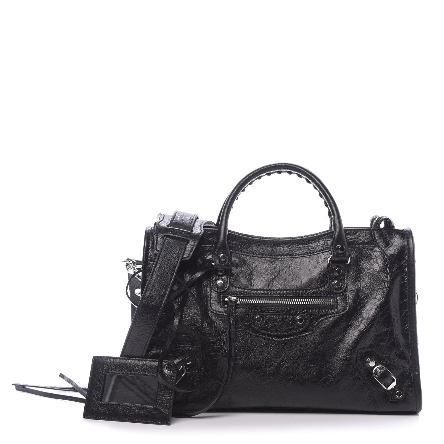 Balenciaga Agneau Classic Silver Hardware S City Black 1 of 10