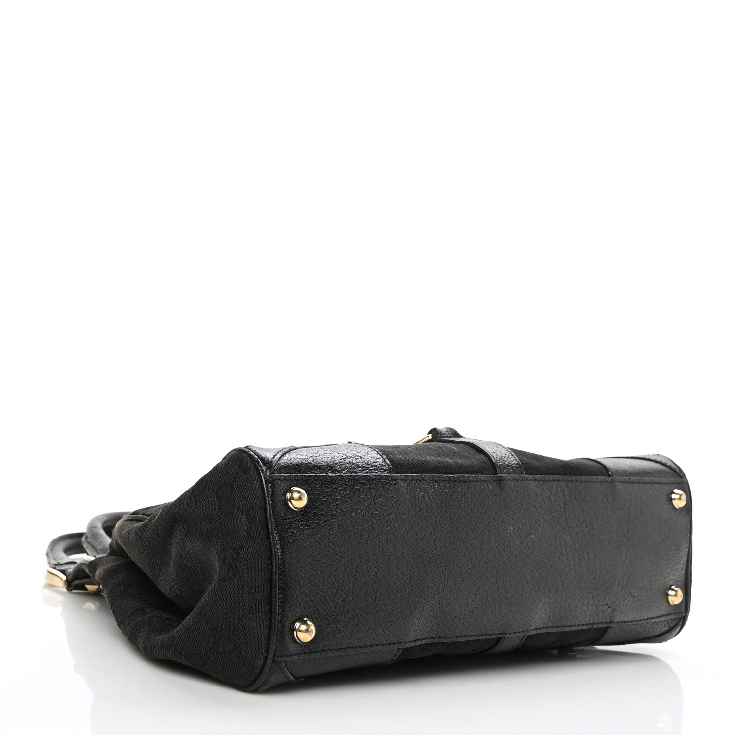 Gucci Monogram Calfskin Large Bardot Tote Black 4 of 11