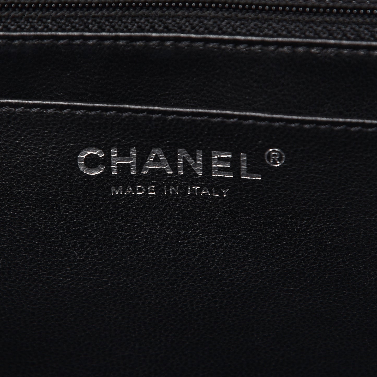 Patent Quilted Jumbo Single Flap Black