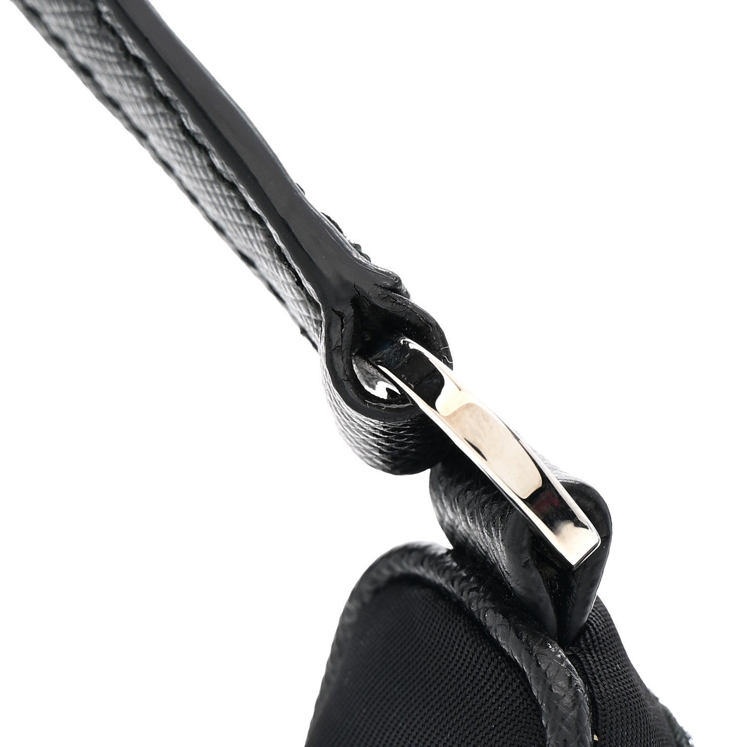 Prada Tessuto Nylon Saffiano Mini Re-Edition 2005 Bag Black 14 of 15